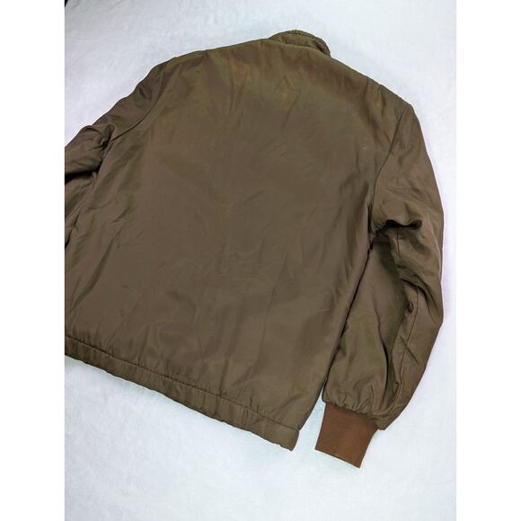 Great Lakes Jacket Small Brown w/Orange Sherpa Lining 60s/70s USA Vtg Rare - Picture 11 of 11